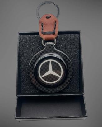 Portachiavi Mercedes in fibra di carbonio