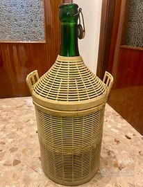 Damigiana in vetro verde 25 litri