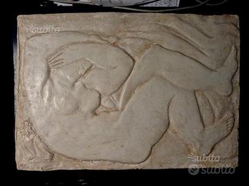 Bassorilievo "La Notte" gesso fatto a mano