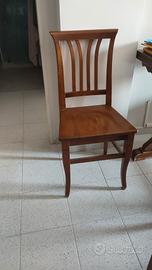 6 Sedie in legno 