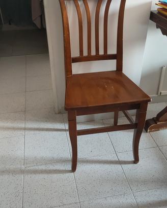 6 Sedie in legno 