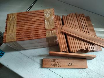 69 listelli di Parquet Doussie' Africa 250x50x10mm