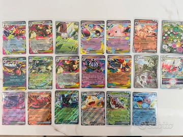 Carte pokemon Mega ex piu 85 holo + Espositore