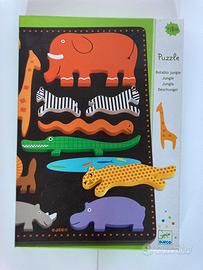 Puzzle animali di legno per bambini dai 18 mesi