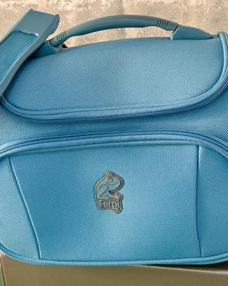 Beauty case Fergie con lucchetto e targhetta Nuov