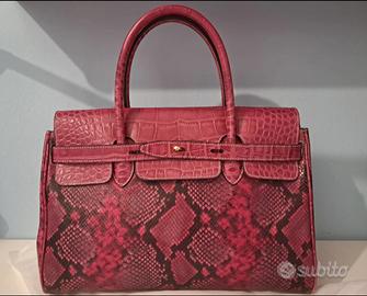 Borsa tipo Birkin vera pelle 