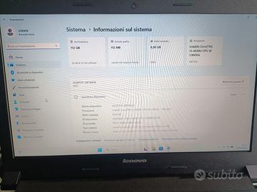 PC Computer Portatile Levono B50-80 Intel I3
