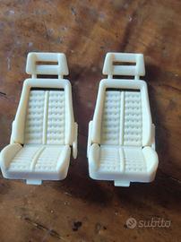 Sedili Bianchi Ferrari GTO Bburago 1:18 Rari