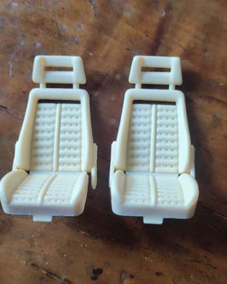 Sedili Bianchi Ferrari GTO Bburago 1:18 Rari