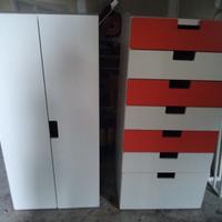 armadio e cassettiera ikea smastad