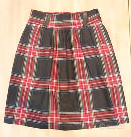 Gonna vintage 100% pura lana vergine anni '70