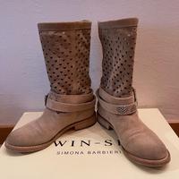 Stivali Twin Set camoscio chiaro n° 36
