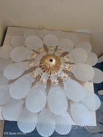 lampadario in vetro di Murano vintage 