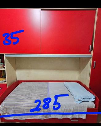 Regalasi letto con armadio stanzetta bimba
