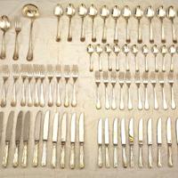 Servizio Posate 75 Pezzi Argento Sambonet Contour