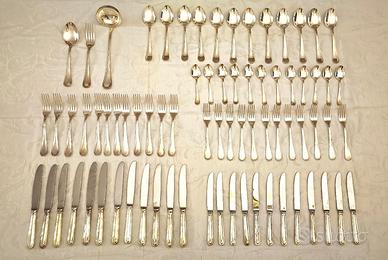 Servizio Posate 75 Pezzi Argento Sambonet Contour