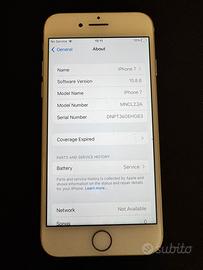 iPhone 7 White/Silver – Funzionante 100%