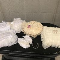 Cuscini portafedi anelli nuziali per sposi