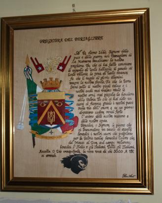 Quadro preghiera del bersagliere