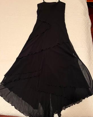 Le Gatte Jeans abito tulle nero sera/cocktail