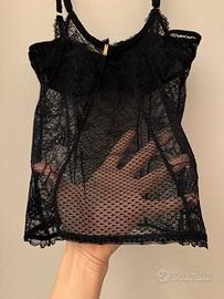 Bustier in pizzo Chantelle nero misura II (IT2)