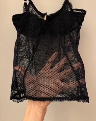 Bustier in pizzo Chantelle nero misura II (IT2)