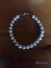 Bracciale in Argento 925 con Perle Eleganti