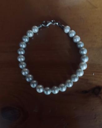 Bracciale in Argento 925 con Perle Eleganti