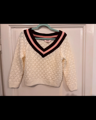 Maglioncino a barchetta Miss Selfridge color panna