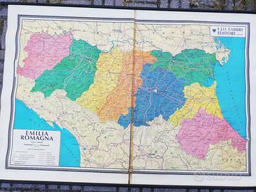 Carta geografica scolastica Emilia Romagna