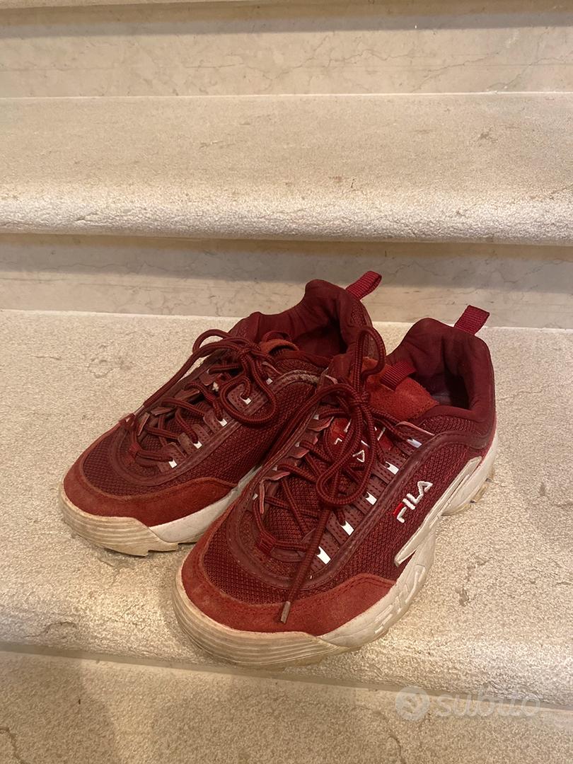 Fila disruptor rouge outlet bordeaux