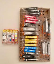 23 CARTUCCE X CANON PIXMA MG5150 MG5250 MG6150...