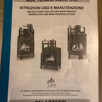 Inserto camino centralizzato a legna