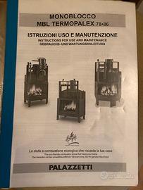 Inserto camino centralizzato a legna