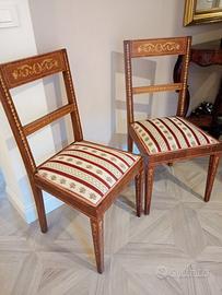 Sedie intarsiate