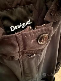 Parka Desigual nero con paillettes Taglia M
