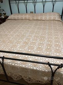 Copriletto matrimoniale di cotone fatto a mano