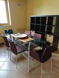 tavolo in cristallo Calligaris