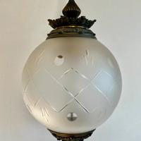Lampada vetro Murano anni 50 bronzo