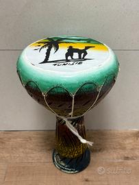 Tamburo Darbuka decorato a mano - Souvenir Tunisia
