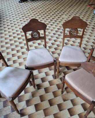 quattro sedie antiquariato
