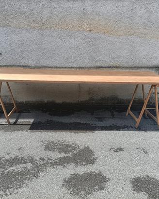 tavola rettangolare MT 2,80x1,00 + 2 sostegni