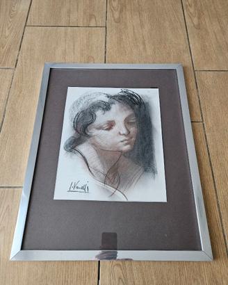 Quadro volto pittore Vanelli