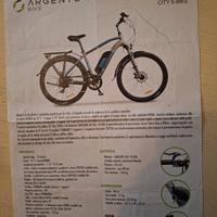 E-BIKE ARGENTO pedalata assistita 