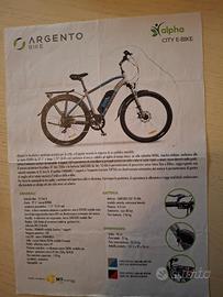 E-BIKE ARGENTO pedalata assistita 