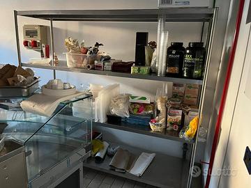 SCAFFALE ACCIAO INOX