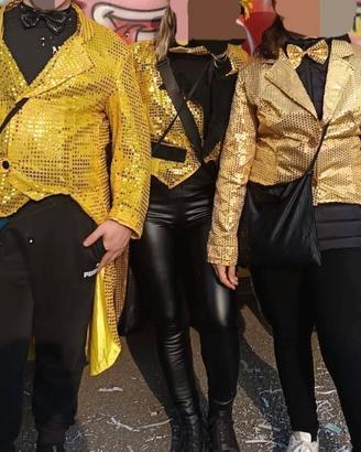 Giacche carnevale gialle ed oro effetto brillante