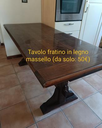 Tavolo fratino in legno