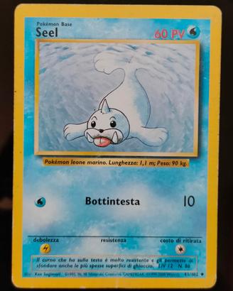 Pokemon Seel 41/102 Set Base ITA
