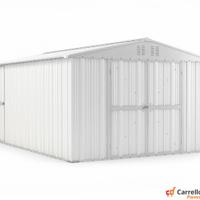 Box capanno acciaio lamiera 327x459cm bianco